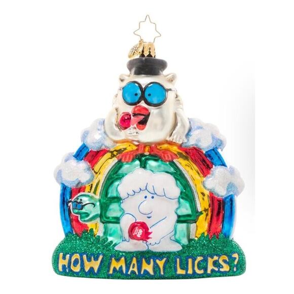 Christopher Radko The Tootsie Pop Test Glass Christmas Ornament BRAND NEW